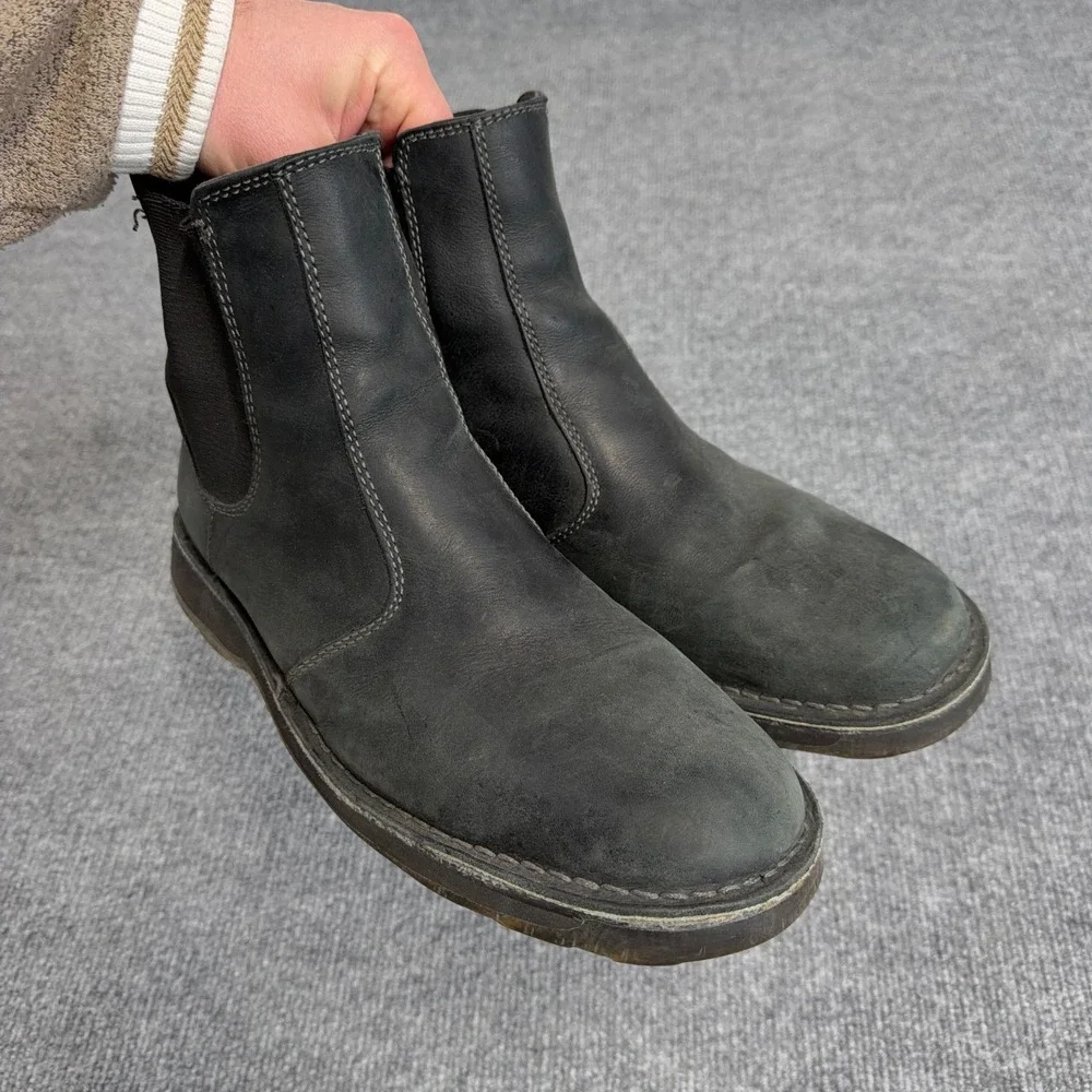 Dr Martens Boots Men 13 Black Leather Walt Chelsea Pull On Doc *READ*